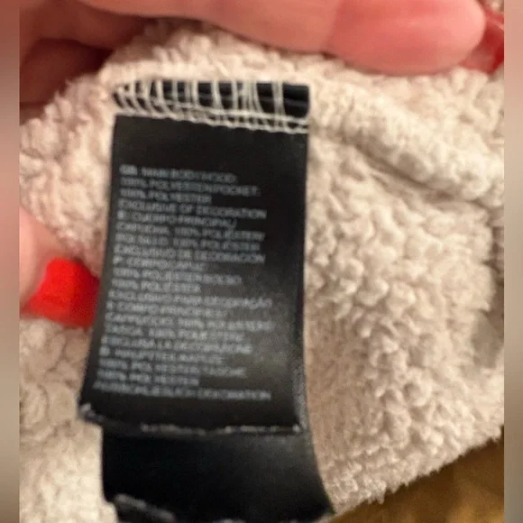 The North Face Sherpa Fleece Pullover Hoodie Mens L Beige Brown Half Zip - Picture 5 of 11